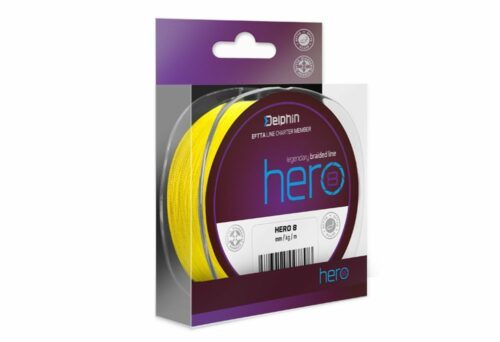 Delphin Šňůra Hero 8 fluo žlutá